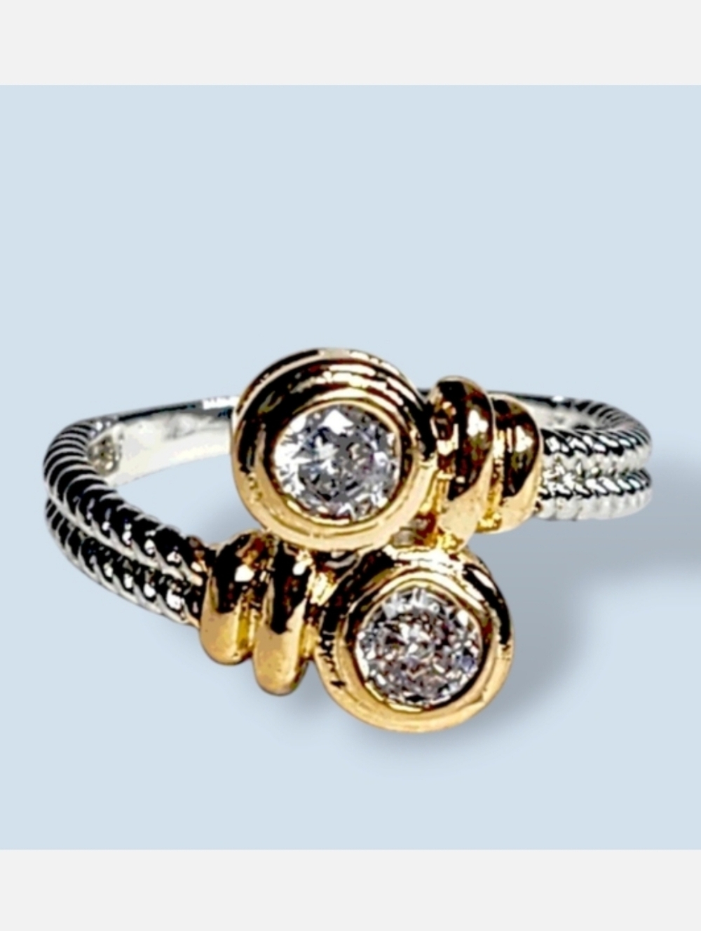 Two tone wrap Ring size 7.5